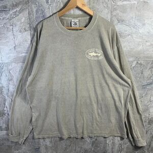 vintage 90s Dogfish Head Craft Brewed Ale long sleeve shirt Grey clothing XL
